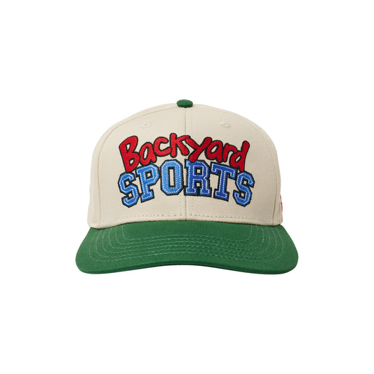 BACKYARD SPORTS HAT - CREAM/GREEN