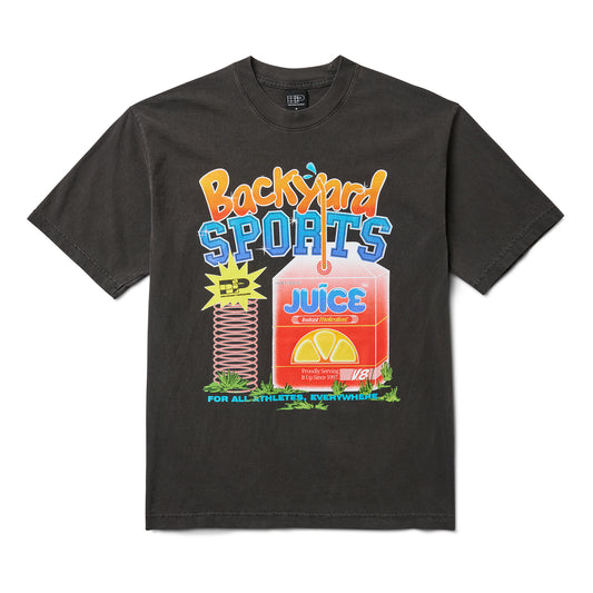 BACKYARD SPORTS JUICE GRAPHIC TEE - VINTAGE BLACK